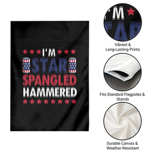 Funny 4th Of July Beer Drinking Lover Garden Flag I'm Star Spangled Hammered TS11 Print Your Wear