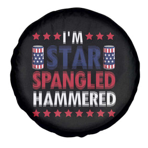 Funny 4th Of July Beer Drinking Lover Spare Tire Cover I'm Star Spangled Hammered TS11 Print Your Wear