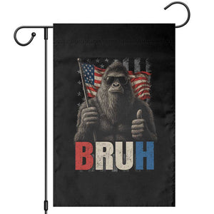 Funny 4th Of July Bigfoot Bruh Garden Flag Patriotic Sasquatch American US Flag TS11 Black Print Your Wear