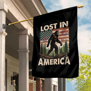 Funny 4th Of July Bigfoot Lost In America Garden Flag Patriotic Sasquatch US Flag Fireworks TS11 Print Your Wear