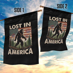 Funny 4th Of July Bigfoot Lost In America Garden Flag Patriotic Sasquatch US Flag Fireworks TS11 Print Your Wear