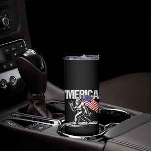 Funny 4th Of July Bigfoot Merica Skinny Tumbler Patriotic Sasquatch American US Flag TS11 Print Your Wear