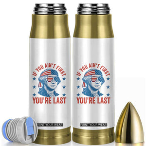Funny 4th Of July Bullet Tumbler George Washington Stay Strapped Or Get Clapped TS10 White Print Your Wear