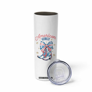 Funny 4th Of July Country Cowgirl Skinny Tumbler American Girly Western Cowboy Boots TS11 Print Your Wear