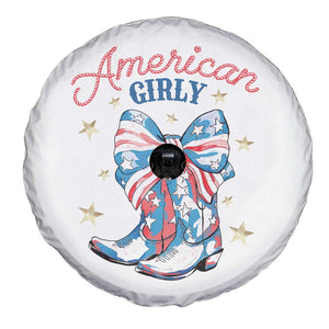 Funny 4th Of July Country Cowgirl Spare Tire Cover American Girly Western Cowboy Boots TS11 Print Your Wear