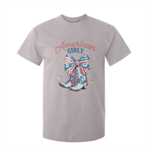 Funny 4th Of July Country Cowgirl T Shirt For Kid American Girly Western Cowboy Boots TS11 Ice Gray Print Your Wear