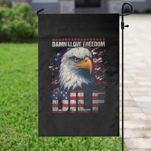 Funny 4th Of July DILF Damn I Love Freedom Garden Flag Vintage Bald Eagle 4th Of July TS11 Print Your Wear