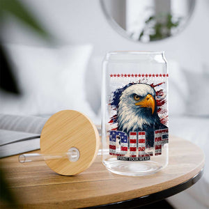 Funny 4th Of July DILF Damn I Love Freedom Glass Can Vintage Bald Eagle 4th Of July TS11 Print Your Wear