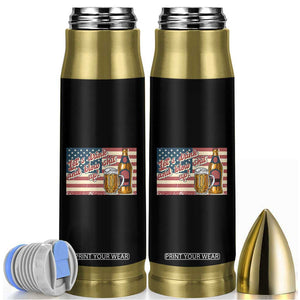 Funny 4th Of July Drinking Bullet Tumbler Let's Drink And Blow Shit Up Independence Day TS11 Black Print Your Wear