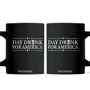 Funny 4th Of July Drinking Coffee Mug Day Drunk For American TS11 Black Print Your Wear