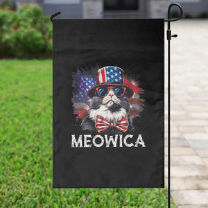 Funny 4th Of July Garden Flag Meowica American Flag USA Cat TS11 Print Your Wear
