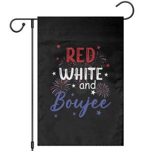 Funny 4th Of July Garden Flag Red White And Boujee Fireworks Retro America TS02 Black Print Your Wear