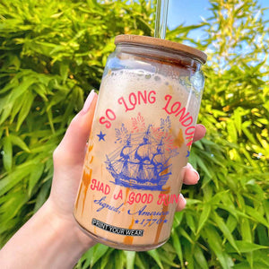 Funny 4th Of July Glass Can So Long London Had A Good Run Usa Patriotic TS10 Print Your Wear