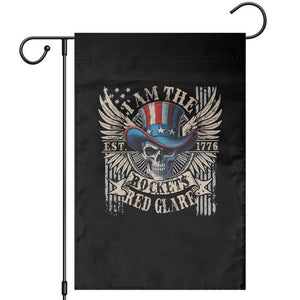 Funny 4th Of July Patriotic Skull Garden Flag I Am The Rockets Red Glare EST 1776 TS11 Black Print Your Wear