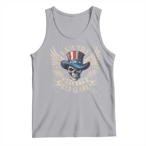 Funny 4th Of July Patriotic Skull Tank Top I Am The Rockets Red Glare EST 1776 TS11 Athletic Heather Print Your Wear