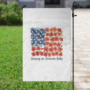 Funny 4th Of July Pregnancy Announcement Garden Flag Growing An American Baby USA Flag Flowers TS11 Print Your Wear