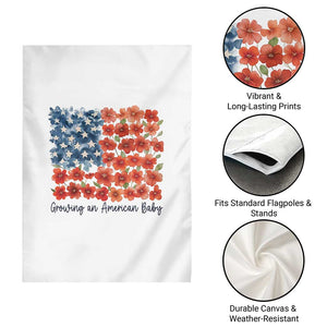 Funny 4th Of July Pregnancy Announcement Garden Flag Growing An American Baby USA Flag Flowers TS11 Print Your Wear