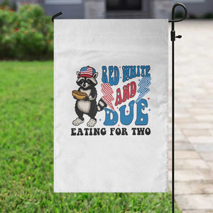 Funny 4th Of July Pregnancy Announcement Racoon Garden Flag Red White And Due Eating For Two TS11 Print Your Wear