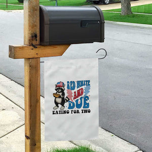 Funny 4th Of July Pregnancy Announcement Racoon Garden Flag Red White And Due Eating For Two TS11 Print Your Wear