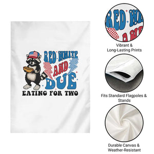 Funny 4th Of July Pregnancy Announcement Racoon Garden Flag Red White And Due Eating For Two TS11 Print Your Wear