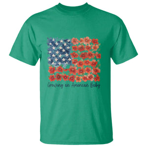 Funny 4th Of July Pregnancy Announcement T Shirt Growing An American Baby USA Flag Flowers TS11 Irish Green Print Your Wear
