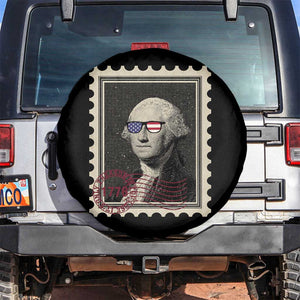 Funny 4th Of July Spare Tire Cover It's Only Treason If You Lose American Flag TS11 No hole Black Print Your Wear
