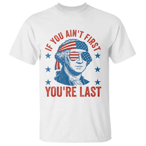 Funny 4th Of July T Shirt George Washington Stay Strapped Or Get Clapped TS10 White Print Your Wear