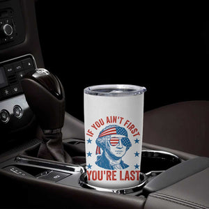 Funny 4th Of July Tumbler Cup George Washington Stay Strapped Or Get Clapped TS10 Print Your Wear
