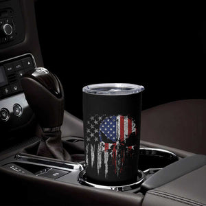 Funny 4th Of July Vintage American Flag Skull Skeleton Tumbler Cup TS11 Print Your Wear