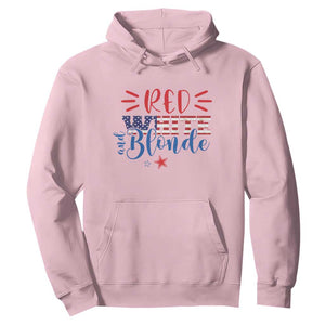 Funny 4th Of july Red White And Blonde Hoodie Patriotic American Flag TS11 Light Pink Print Your Wear