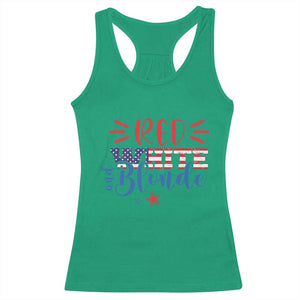 Funny 4th Of july Red White And Blonde Racerback Tank Top Patriotic American Flag TS11 Irish Green Print Your Wear