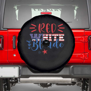 Funny 4th Of july Red White And Blonde Spare Tire Cover Patriotic American Flag TS11 Black Print Your Wear