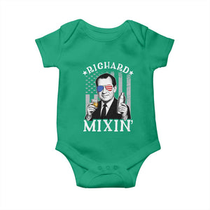Funny 4th of July Baby Onesie Richard Mixin Patriotic Nixon Bartender American Flag TS10 Irish Green Print Your Wear
