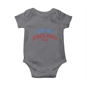 Funny 4th of July Baby Onesie Uh Oh England 1776 TS10 Charcoal Print Your Wear