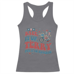 Funny 4th of July Back It Up Terry Put It In Reverse Racerback Tank Top TS10 Charcoal Print Your Wear