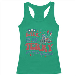 Funny 4th of July Back It Up Terry Put It In Reverse Racerback Tank Top TS10 Irish Green Print Your Wear