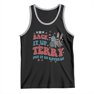 Funny 4th of July Back It Up Terry Put It In Reverse Tank Top TS10 Black Athletic Heather Print Your Wear