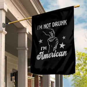 Funny 4th of July Drinking Garden Flag Not Drunk I am American TS10 Print Your Wear