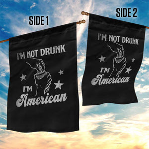Funny 4th of July Drinking Garden Flag Not Drunk I am American TS10 Print Your Wear
