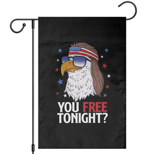 Funny 4th of July Garden Flag Patriotic Bald Eagle You Free Tonight TS10 Black Print Your Wear