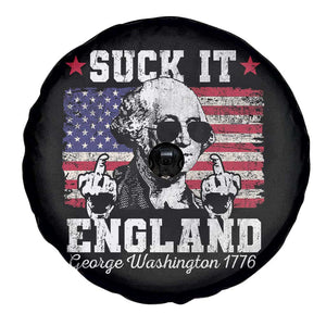 Funny 4th of July George Washington Spare Tire Cover Suck It England 1776 TS10 Print Your Wear