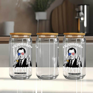 Funny 4th of July Glass Can Richard Mixin Patriotic Nixon Bartender American Flag TS10 Print Your Wear