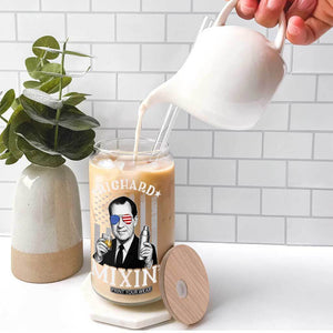 Funny 4th of July Glass Can Richard Mixin Patriotic Nixon Bartender American Flag TS10 Print Your Wear
