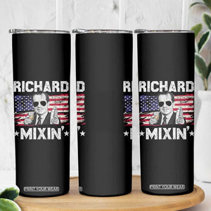 Funny 4th of July Richard Nixon Mixin Skinny Tumbler Patriotic Bartender American Flag TS10 Print Your Wear