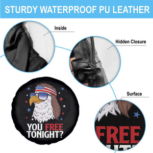 Funny 4th of July Spare Tire Cover Patriotic Bald Eagle You Free Tonight TS10 Print Your Wear