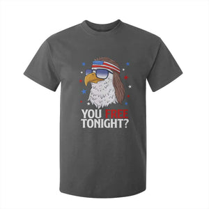 Funny 4th of July T Shirt For Kid Patriotic Bald Eagle You Free Tonight TS10 Dark Heather Print Your Wear