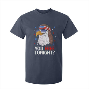 Funny 4th of July T Shirt For Kid Patriotic Bald Eagle You Free Tonight TS10 Navy Print Your Wear
