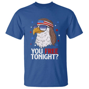Funny 4th of July T Shirt Patriotic Bald Eagle You Free Tonight TS10 Royal Blue Print Your Wear