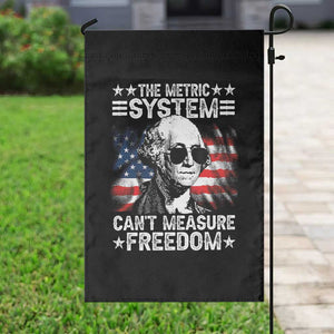 Funny 4th of July The Metric System Can't Measure Freedom Garden Flag George Washington American Flag TS10 Print Your Wear