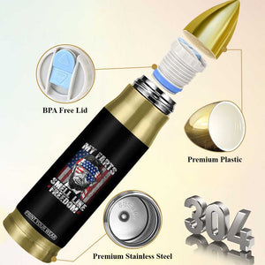 Funny Abe Lincoln 4th Of July Bullet Tumbler My Farts Smell Like Freedom American Flag TS10 Print Your Wear